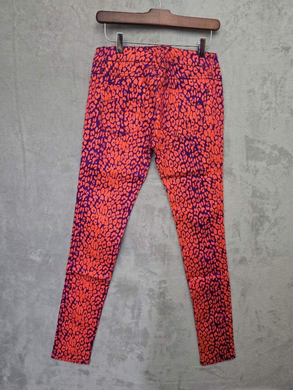 NWT TRIPP NYC Neon Leopard Print Skinny Jeans Style IS9767P Purple Orange - Picture 2 of 16